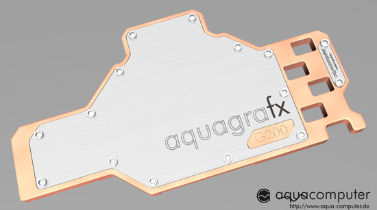 Aqua Computer'dan GeForce GTX 280 için su soğutma bloğu