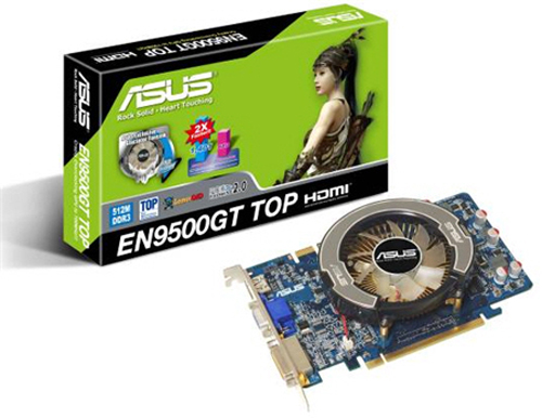 Asus GeForce 9500GT TOP Edition modelini lanse etti