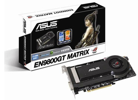 Asus GeForce 9800GT Matrix modelini duyurdu