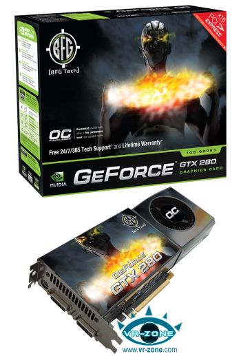 BFG saat hızları arttırılmış GeForce GTX 200 OC serisini duyurdu