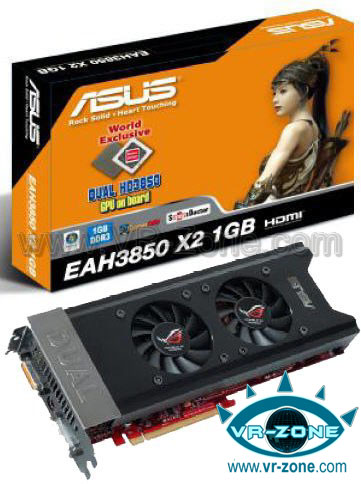 Asus'un Radeon HD 3850 X2 modeli ve detayları