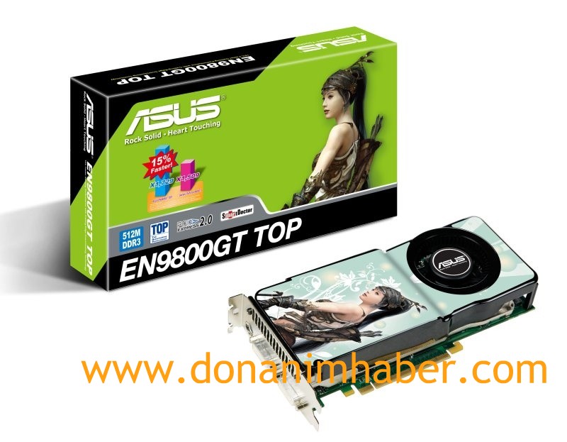 DH Özel: Asus GeForce 9800GT TOP'un görsel ve detayları ortaya çıktı