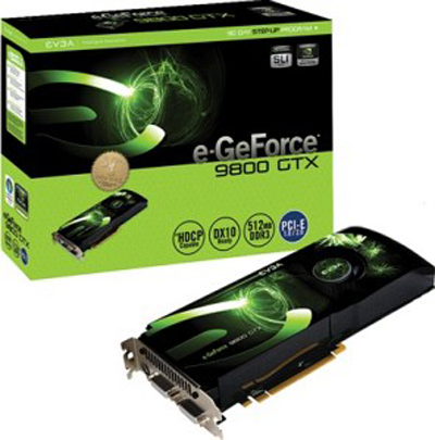 EVGA'nın GeForce 9800GTX modeli fiyatı ile birlikte göründü