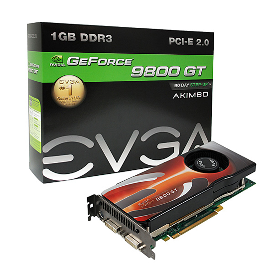 EVGA, Akimbo serisi GeForce 9800GT modellerini duyurdu