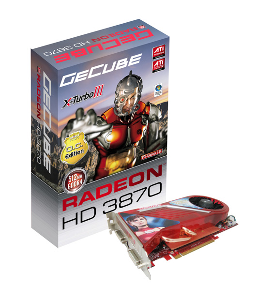 GeCube'den 2GB GDDR3 bellekli Radeon HD 3870