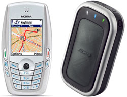 Nokia'nın GPS cihazı LD-1W ile cep telefonundan GPS konumlandırma