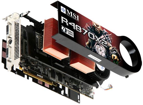 MSI'ın çift grafik işlemcili Radeon HD 4870 X2 modeli göründü