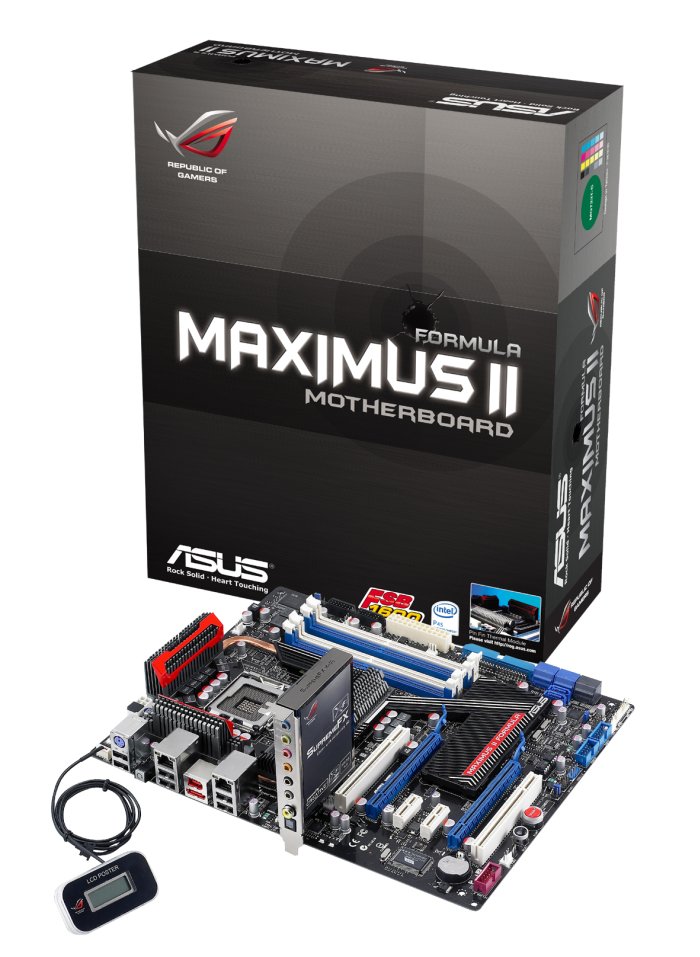 Asus P45 çipsetli Maximus II Formula'yı resmen duyurdu