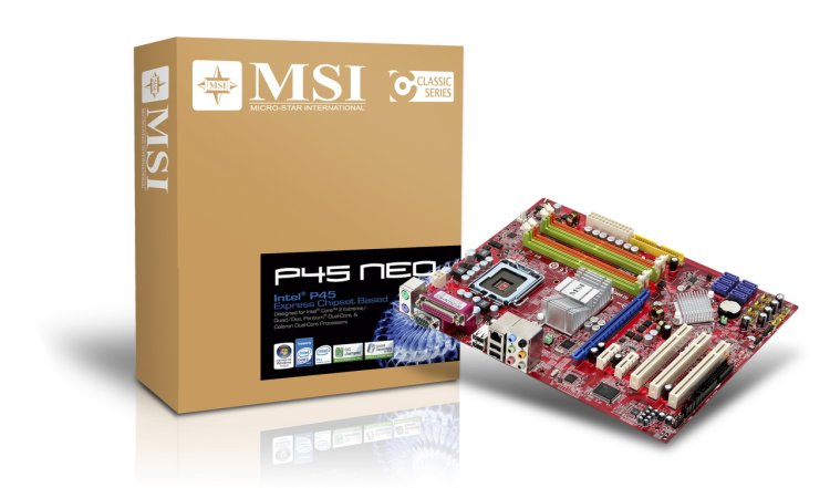 MSI'ın P45 çipseti için başlangıç modeli; P45 Neo