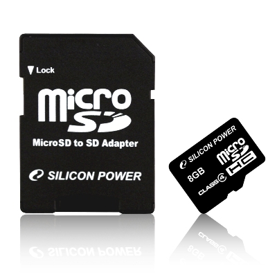 Silicon Power 8GB'lık MicroSDHC bellek kartını duyurdu