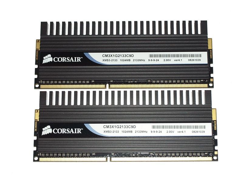 Corsair'in 2.13GHz'de çalışan DDR3 bellek kiti hazır