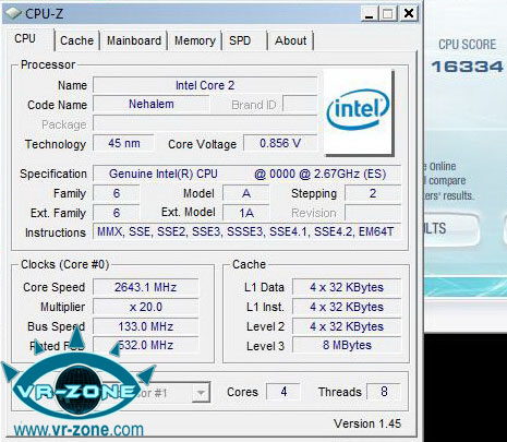 Intel'in Nehalem tabanlı Bloomfield işlemcisinin yeni test sonucu ortaya çıktı