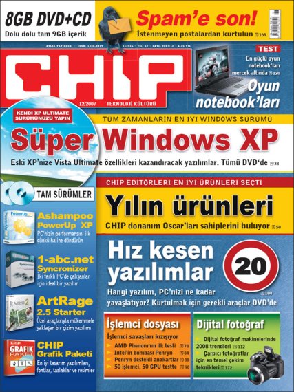 Bilgisayar dergilerinde Aralık 2007