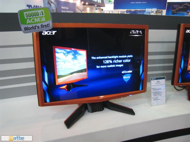Computex 2008: Acer'dan oyunculara özel 24' LCD monitör