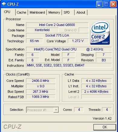 CPU-Z v1.42 kullanıma sunuldu