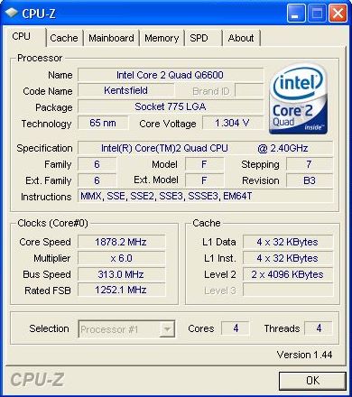 CPU-Z v1.44 kullanıma sunuldu
