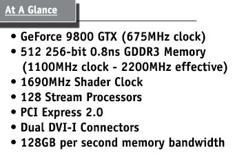 EVGA'nın GeForce 9800GTX modeli ortaya çıktı