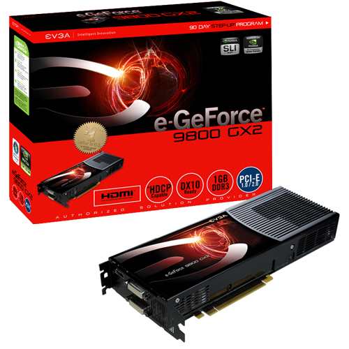 EVGA'nın GeForce 9800GX2 modeli hazır