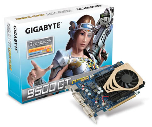 Gigabyte'dan fabrika çıkışı hız aşırtmalı yeni GeForce 9500GT