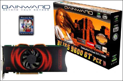 Gainward'dan 1GB bellekli ve DisplayPort destekli GeForce 9600GT