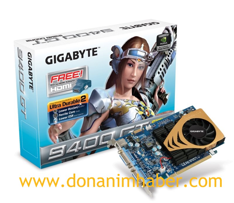Gigabyte'ın GeForce 9400GT modeli gün ışığına çıktı