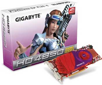 Gigabyte Radeon HD 4850 modelini kullanıma sunuyor