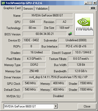 GPU-Z'nin 0.2.6 sürüm numaralı yeni versiyonu kullanıma sunuldu