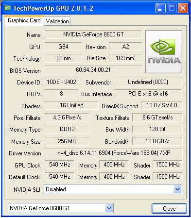 GPU-Z v0.1.2 kullanıma sunuldu