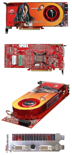 Connect3D Radeon HD 4870 modelini kullanıma sunuyor