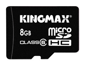 Kingmax'den 8GB'lık yeni microSDHC bellek kartı