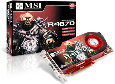 MSI 1GB GDDR5 bellekli Radeon HD 4870 modelini duyurdu