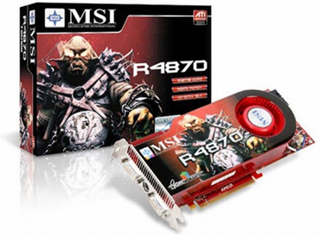 MSI Radeon HD 4870 modelini duyurdu