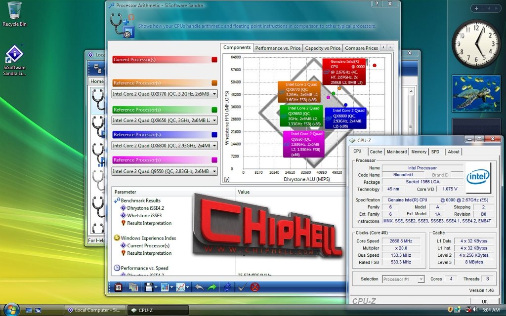 Nehalem'e doğru: 2.66GHz'lik Bloomfield işlemcisinin yeni test sonuçları ortaya çıktı