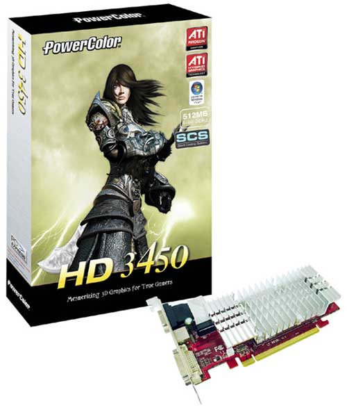PowerColor'dan Radeon HD 3450 temelli yeni ekran kartı