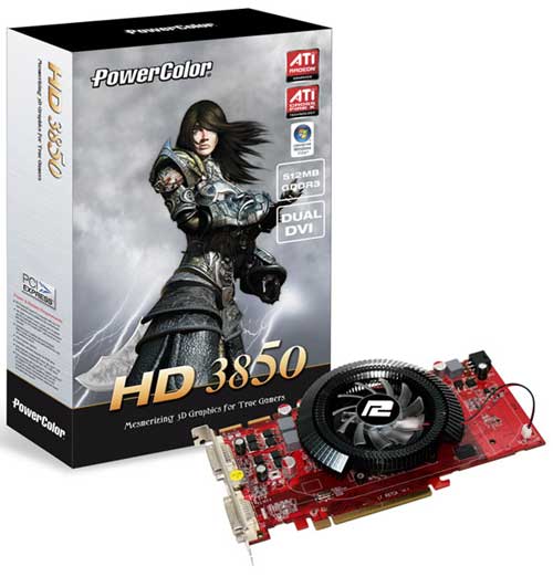 PowerColor'dan özel soğutuculu ve saat hızları arttırılmış Radeon HD 3850
