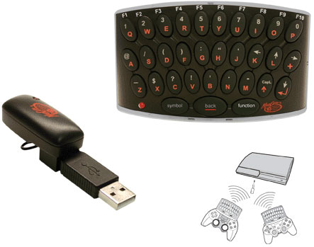 XBox 360 Elite'a geçmeye değer mi?, PlayStation 3 için kablosuz mini QWERTY klavye