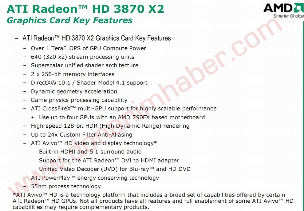 ATi R680 (HD 3870 X2) hakkında yeni ve resmi bilgiler