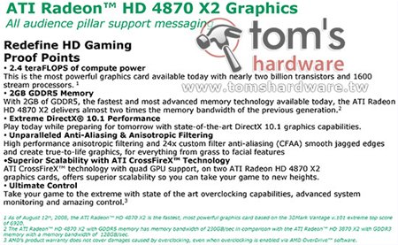 ATi Radeon HD 4870 X2'nin resmi detayları ortaya çıktı