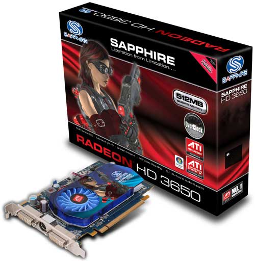 Sapphire'den arttırılmış saat hızları ile gelen Radeon HD 3650 OC Edition