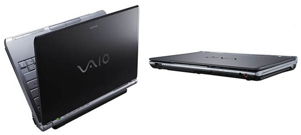Sony Vaio VGN-TX3XP Dizüstü PC; 9 saat batarya ömrü, 1.25 kg ağırlık ve 272.4x195.1x28.5mm boyutlar