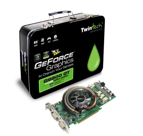 Twintech'in GeForce 9800GT modelleri kutulamasıyla dikkat çekiyor