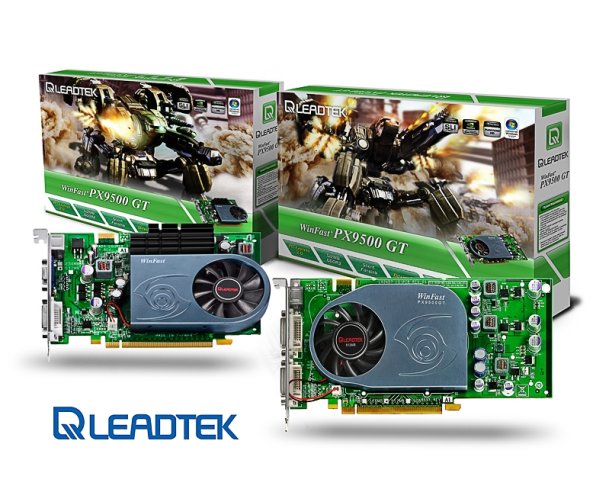 Leadtek GeForce 9500GT tabanlı iki yeni ekran kartı hazırladı