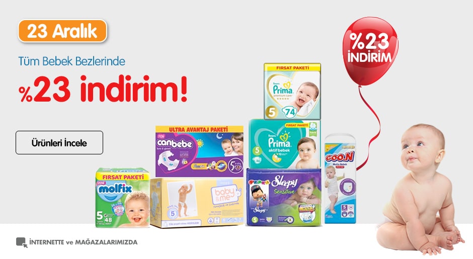 Tüm Bebek Bezlerinde 23 İndirim Ebebek » Sayfa 1 1