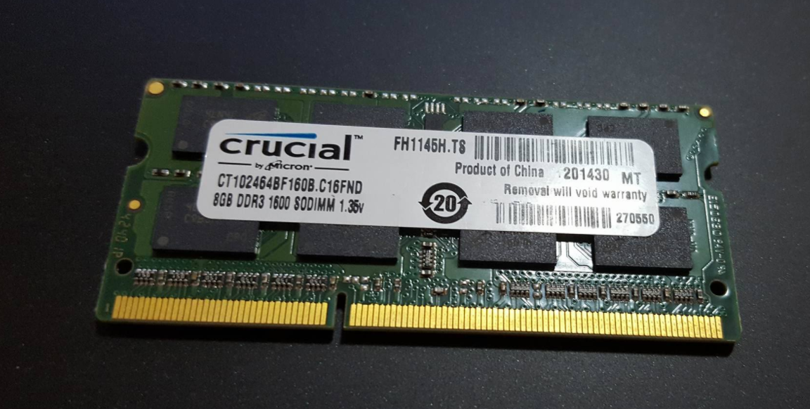 CRUCIAL 8GB DDR3 1600Mhz Notebook Ram | DonanımHaber Forum