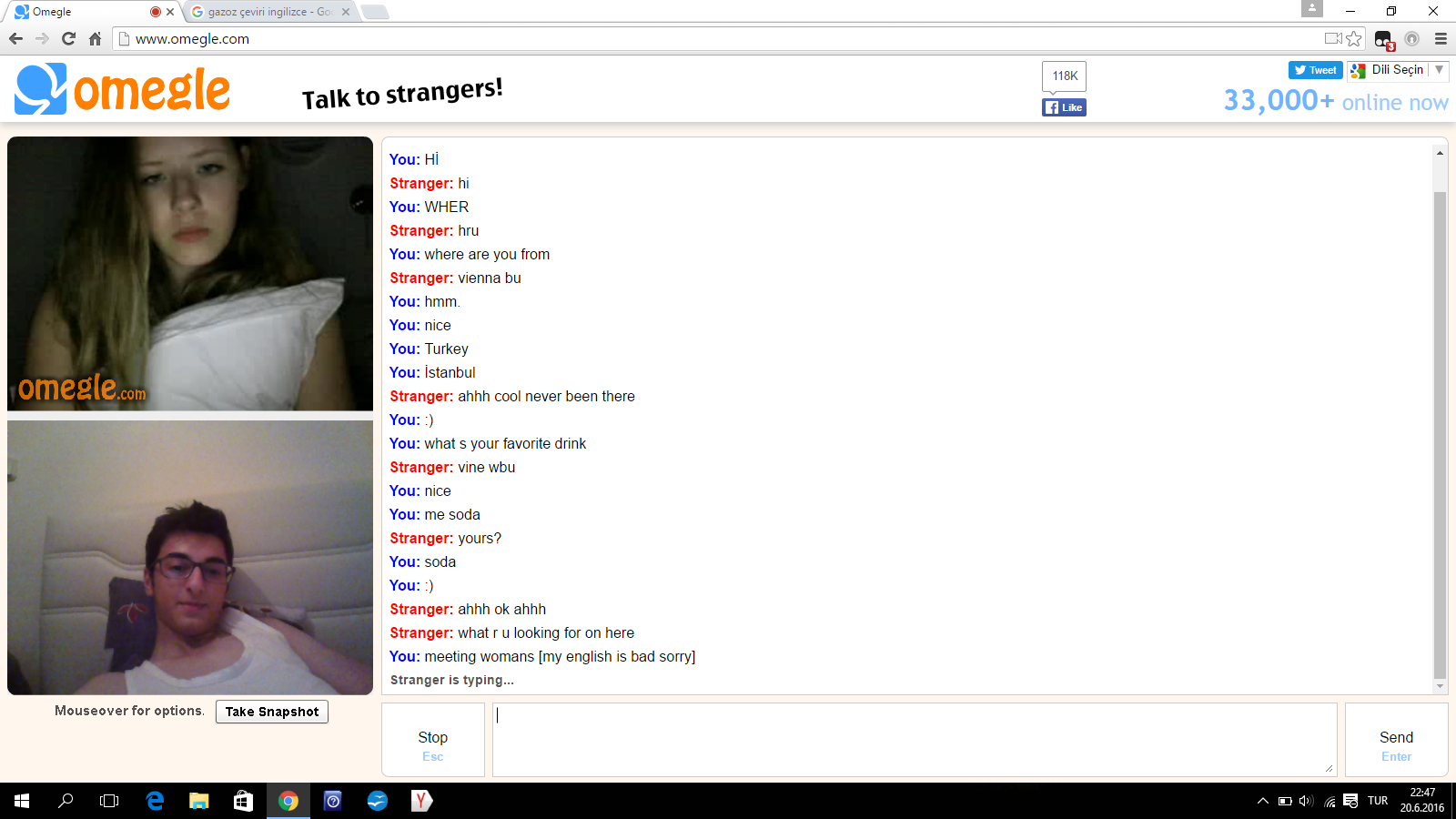 Omegle young naked
