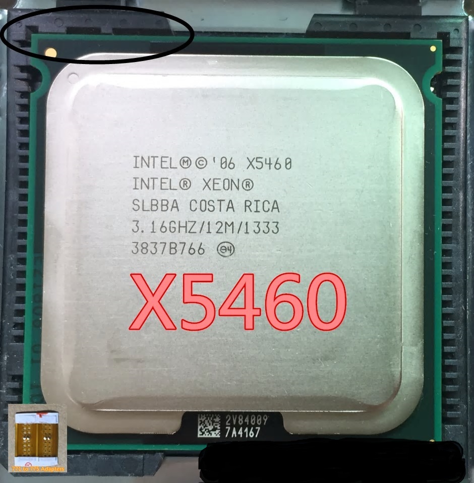 Xeon x5460 аналог какого процессора intel