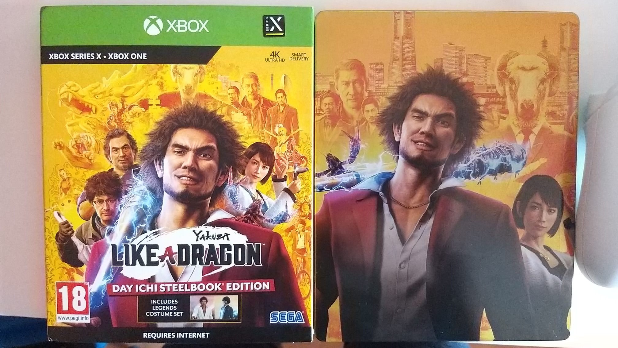 Yakuza like a dragon языки. Yakuza: like a Dragon Day Ichi Steelbook Edition. Yakuza: like a Dragon стилбук издание. Yakuza 0 Steelbook. Yakuza: like a Dragon Xbox one.