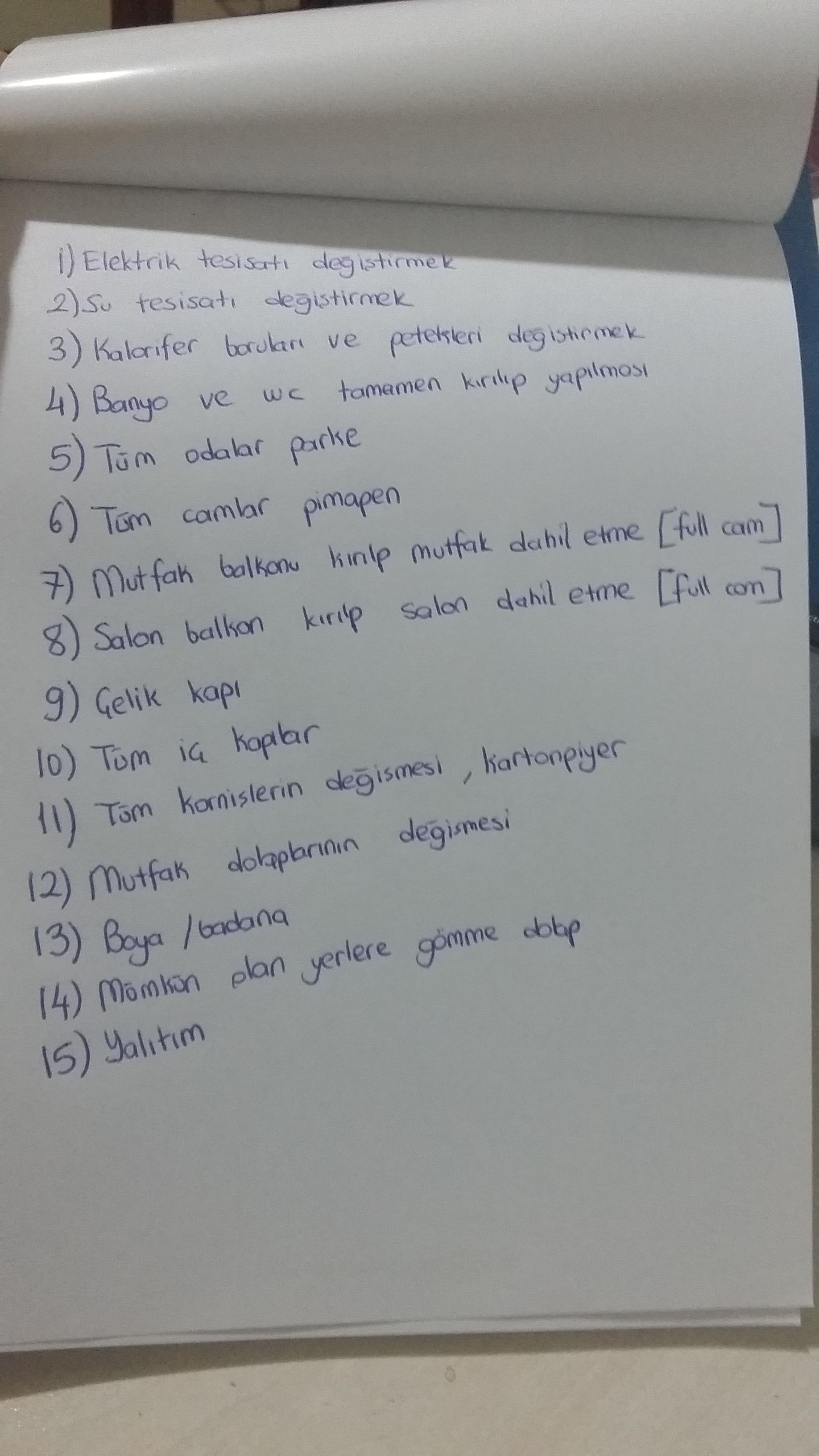 Ev tadilat ne kadar tutar » Sayfa 1 1