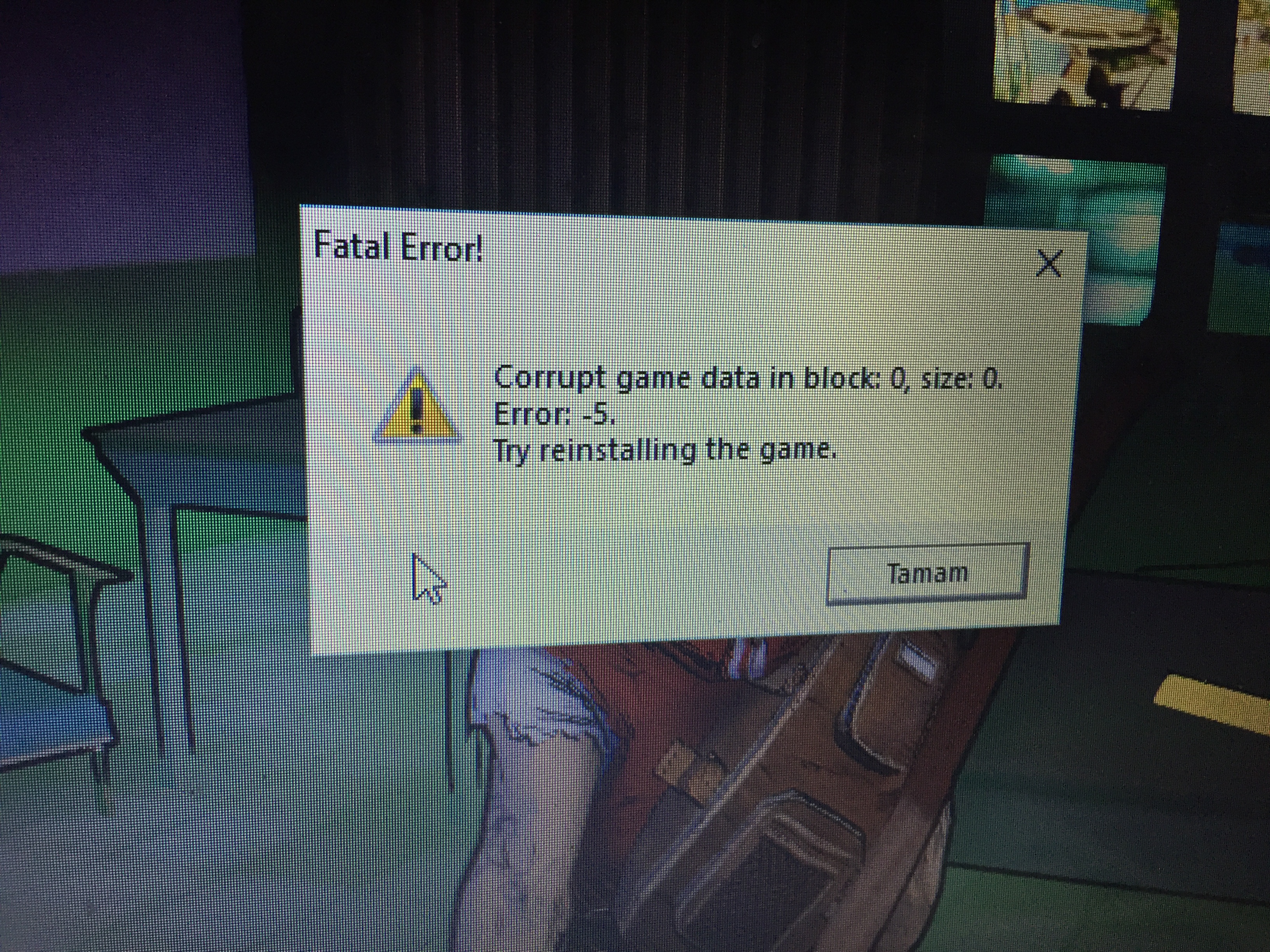 Fatal error php failed