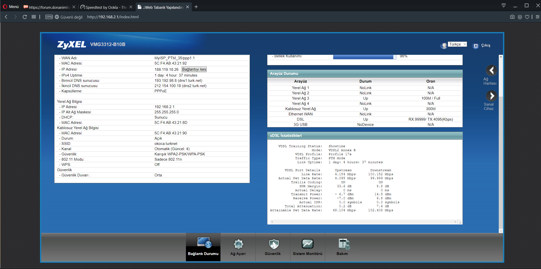 3 Haftadır 30mbit e limitliyor. » Sayfa 1 2